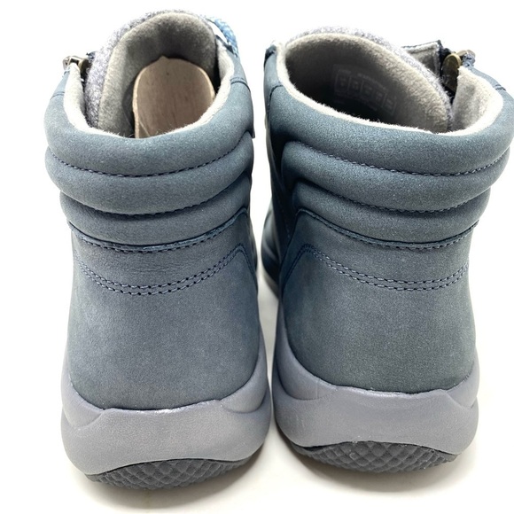 NIB Aravon CI1359 Women Aravon RS WP Leather Low Boot grey blue WIDE